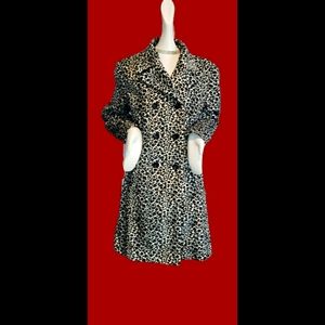Bebe leopard print overcoat